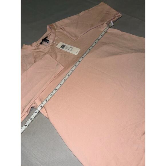 Eileen Fisher PM Crew Neck oversize Tunic Pink Cotton/Tencel Soft Lagenlook NWT - Picture 9 of 9